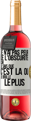 29,95 € Envoi gratuit | Vin rosé Édition ROSÉ Je n'ai pas peur de l'obscurité car je sais que c'est là où je brille le plus Étiquette Blanche. Étiquette personnalisable Vin jeune Récolte 2023 Tempranillo