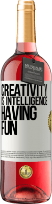 29,95 € Free Shipping | Rosé Wine ROSÉ Edition Creativity is intelligence having fun White Label. Customizable label Young wine Harvest 2023 Tempranillo