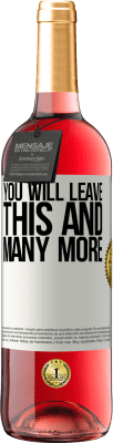 29,95 € 送料無料 | ロゼワイン ROSÉエディション あなたはこれを残します ホワイトラベル. カスタマイズ可能なラベル 若いワイン 収穫 2025 Tempranillo