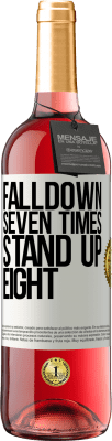 29,95 € 送料無料 | ロゼワイン ROSÉエディション Falldown seven times. Stand up eight ホワイトラベル. カスタマイズ可能なラベル 若いワイン 収穫 2024 Tempranillo