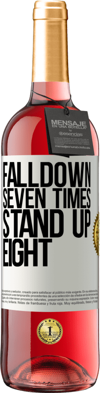 29,95 € Free Shipping | Rosé Wine ROSÉ Edition Falldown seven times. Stand up eight White Label. Customizable label Young wine Harvest 2024 Tempranillo