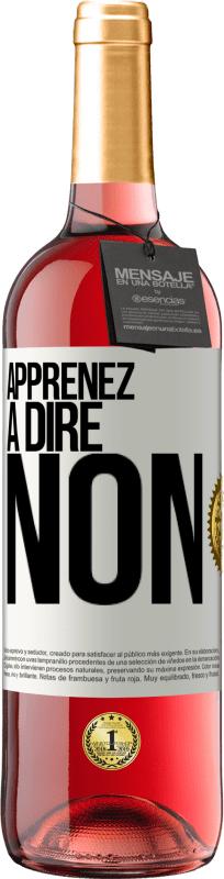 29,95 € Envoi gratuit | Vin rosé Édition ROSÉ Apprenez à dire non Étiquette Blanche. Étiquette personnalisable Vin jeune Récolte 2024 Tempranillo