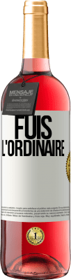 29,95 € Envoi gratuit | Vin rosé Édition ROSÉ Fuis l'ordinaire Étiquette Blanche. Étiquette personnalisable Vin jeune Récolte 2024 Tempranillo