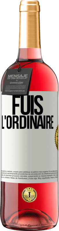 29,95 € Envoi gratuit | Vin rosé Édition ROSÉ Fuis l'ordinaire Étiquette Blanche. Étiquette personnalisable Vin jeune Récolte 2024 Tempranillo