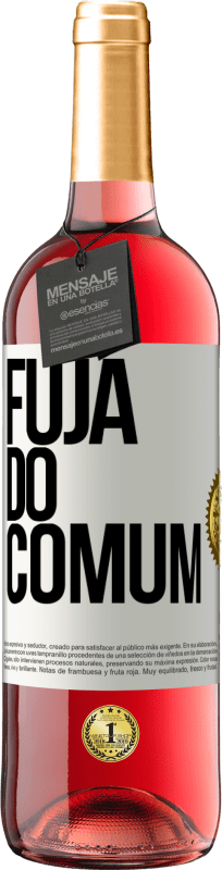29,95 € Envio grátis | Vinho rosé Edição ROSÉ Fuja do comum Etiqueta Branca. Etiqueta personalizável Vinho jovem Colheita 2023 Tempranillo
