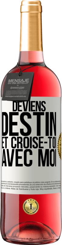 29,95 € Envoi gratuit | Vin rosé Édition ROSÉ Deviens destin et croise-toi avec moi Étiquette Blanche. Étiquette personnalisable Vin jeune Récolte 2024 Tempranillo