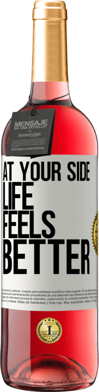 29,95 € Free Shipping | Rosé Wine ROSÉ Edition At your side life feels better White Label. Customizable label Young wine Harvest 2024 Tempranillo