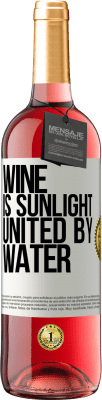 29,95 € Free Shipping | Rosé Wine ROSÉ Edition Wine is sunlight, united by water White Label. Customizable label Young wine Harvest 2024 Tempranillo