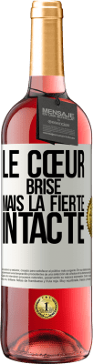 29,95 € Envoi gratuit | Vin rosé Édition ROSÉ Le cœur brisé. Mais la fierté intacte Étiquette Blanche. Étiquette personnalisable Vin jeune Récolte 2024 Tempranillo