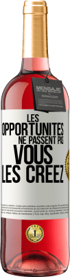 29,95 € Envoi gratuit | Vin rosé Édition ROSÉ Les opportunités ne passent pas. Vous les créez Étiquette Blanche. Étiquette personnalisable Vin jeune Récolte 2023 Tempranillo