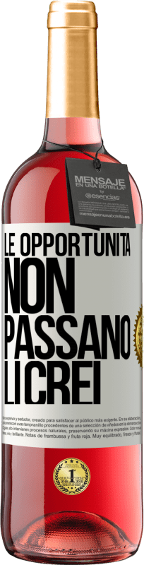 29,95 € Spedizione Gratuita | Vino rosato Edizione ROSÉ Le opportunità non passano. Li crei Etichetta Bianca. Etichetta personalizzabile Vino giovane Raccogliere 2024 Tempranillo