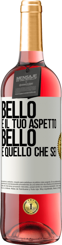 29,95 € Spedizione Gratuita | Vino rosato Edizione ROSÉ Bello è il tuo aspetto, bello è quello che sei Etichetta Bianca. Etichetta personalizzabile Vino giovane Raccogliere 2024 Tempranillo