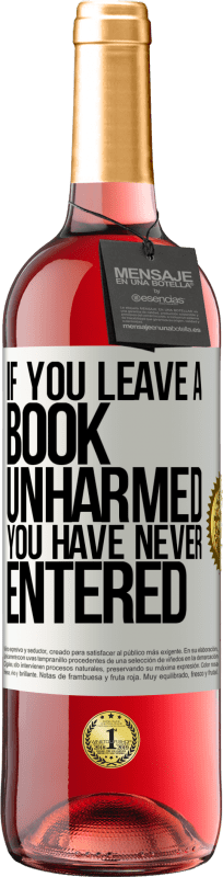 29,95 € Free Shipping | Rosé Wine ROSÉ Edition If you leave a book unharmed, you have never entered White Label. Customizable label Young wine Harvest 2023 Tempranillo