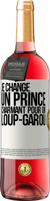 29,95 € Envoi gratuit | Vin rosé Édition ROSÉ Je change un prince charmant pour un loup-garou Étiquette Blanche. Étiquette personnalisable Vin jeune Récolte 2024 Tempranillo