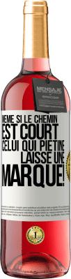 29,95 € Envoi gratuit | Vin rosé Édition ROSÉ Même si le chemin est court. Celui qui piétine, laisse une marque! Étiquette Blanche. Étiquette personnalisable Vin jeune Récolte 2023 Tempranillo