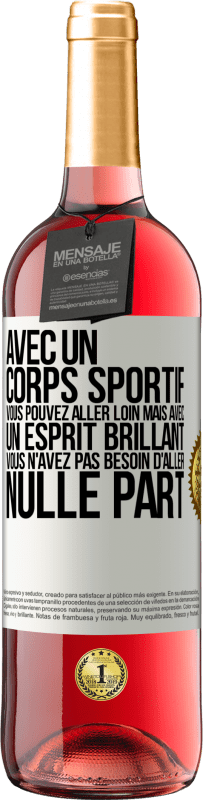 29,95 € Envoi gratuit | Vin rosé Édition ROSÉ Avec un corps sportif, vous pouvez aller loin, mais avec un esprit brillant vous n'avez pas besoin d'aller nulle part Étiquette Blanche. Étiquette personnalisable Vin jeune Récolte 2024 Tempranillo