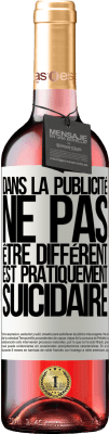 29,95 € Envoi gratuit | Vin rosé Édition ROSÉ Dans la publicité, ne pas être différent est pratiquement suicidaire Étiquette Blanche. Étiquette personnalisable Vin jeune Récolte 2023 Tempranillo