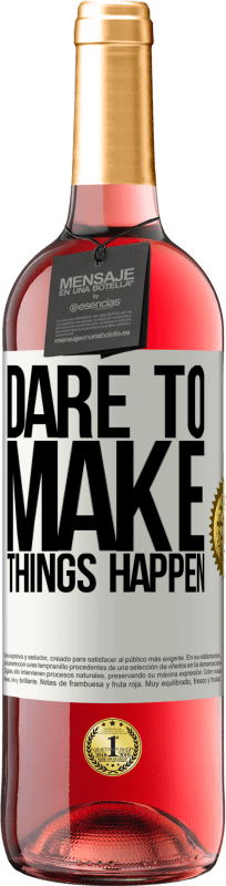 29,95 € Free Shipping | Rosé Wine ROSÉ Edition Dare to make things happen White Label. Customizable label Young wine Harvest 2023 Tempranillo