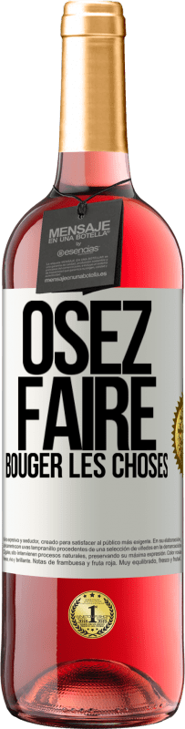 29,95 € Envoi gratuit | Vin rosé Édition ROSÉ Osez faire bouger les choses Étiquette Blanche. Étiquette personnalisable Vin jeune Récolte 2024 Tempranillo