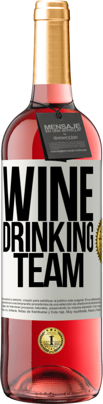 29,95 € Бесплатная доставка | Розовое вино Издание ROSÉ Wine drinking team Белая этикетка. Настраиваемая этикетка Молодое вино Урожай 2023 Tempranillo