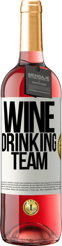 29,95 € Envio grátis | Vinho rosé Edição ROSÉ Wine drinking team Etiqueta Branca. Etiqueta personalizável Vinho jovem Colheita 2023 Tempranillo
