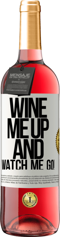 29,95 € 送料無料 | ロゼワイン ROSÉエディション Wine me up and watch me go! ホワイトラベル. カスタマイズ可能なラベル 若いワイン 収穫 2024 Tempranillo