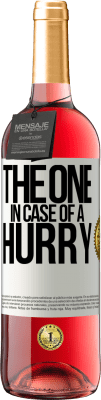 29,95 € 免费送货 | 桃红葡萄酒 ROSÉ版 The one in case of a hurry 白标. 可自定义的标签 青年酒 收成 2024 Tempranillo