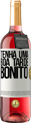 29,95 € Envio grátis | Vinho rosé Edição ROSÉ Tenha uma boa tarde, bonito Etiqueta Branca. Etiqueta personalizável Vinho jovem Colheita 2024 Tempranillo