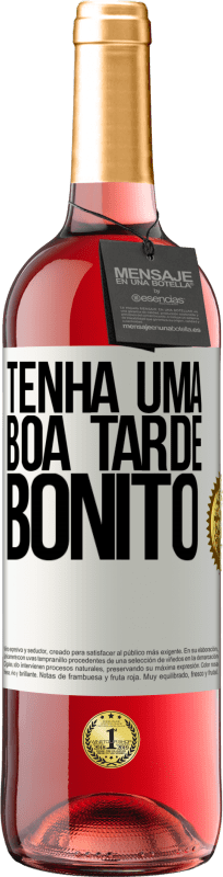 29,95 € Envio grátis | Vinho rosé Edição ROSÉ Tenha uma boa tarde, bonito Etiqueta Branca. Etiqueta personalizável Vinho jovem Colheita 2024 Tempranillo