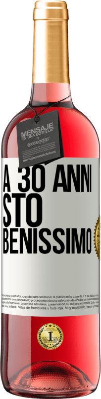 29,95 € Spedizione Gratuita | Vino rosato Edizione ROSÉ A 30 anni, sto benissimo Etichetta Bianca. Etichetta personalizzabile Vino giovane Raccogliere 2024 Tempranillo