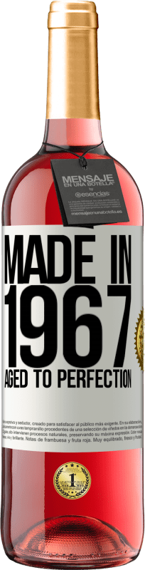 29,95 € 送料無料 | ロゼワイン ROSÉエディション 1967年製。完璧な熟成 ホワイトラベル. カスタマイズ可能なラベル 若いワイン 収穫 2023 Tempranillo