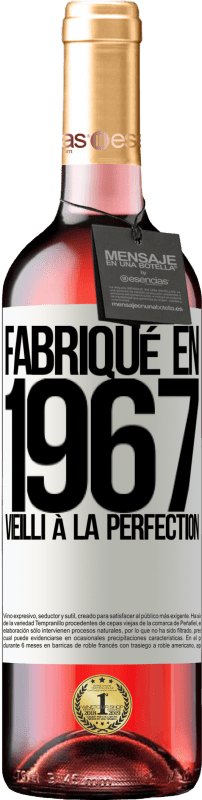 29,95 € Envoi gratuit | Vin rosé Édition ROSÉ Fabriqué en 1967. Vieilli à la perfection Étiquette Blanche. Étiquette personnalisable Vin jeune Récolte 2025 Tempranillo
