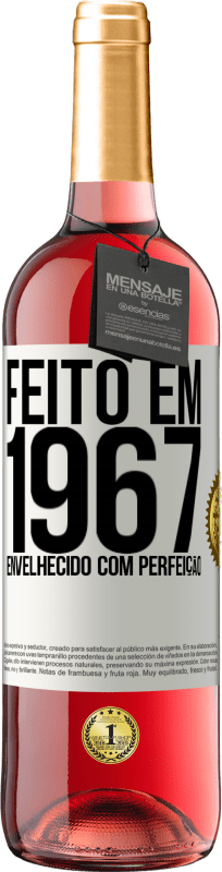 29,95 € Envio grátis | Vinho rosé Edição ROSÉ Feito em 1967. Envelhecido com perfeição Etiqueta Branca. Etiqueta personalizável Vinho jovem Colheita 2024 Tempranillo