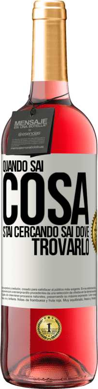 29,95 € Spedizione Gratuita | Vino rosato Edizione ROSÉ Quando sai cosa stai cercando, sai dove trovarlo Etichetta Bianca. Etichetta personalizzabile Vino giovane Raccogliere 2023 Tempranillo