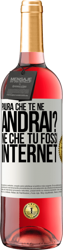 29,95 € Spedizione Gratuita | Vino rosato Edizione ROSÉ Paura che te ne andrai? Né che tu fossi internet Etichetta Bianca. Etichetta personalizzabile Vino giovane Raccogliere 2023 Tempranillo