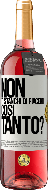 29,95 € Spedizione Gratuita | Vino rosato Edizione ROSÉ Non ti stanchi di piacerti così tanto? Etichetta Bianca. Etichetta personalizzabile Vino giovane Raccogliere 2023 Tempranillo