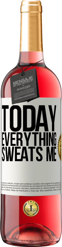 29,95 € Free Shipping | Rosé Wine ROSÉ Edition Today everything sweats me White Label. Customizable label Young wine Harvest 2024 Tempranillo