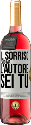 29,95 € Spedizione Gratuita | Vino rosato Edizione ROSÉ Il sorriso è mio, ma l'autore sei tu Etichetta Bianca. Etichetta personalizzabile Vino giovane Raccogliere 2025 Tempranillo