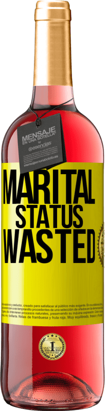29,95 € Free Shipping | Rosé Wine ROSÉ Edition Marital status: wasted Yellow Label. Customizable label Young wine Harvest 2023 Tempranillo