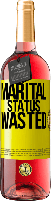 29,95 € Free Shipping | Rosé Wine ROSÉ Edition Marital status: wasted Yellow Label. Customizable label Young wine Harvest 2024 Tempranillo