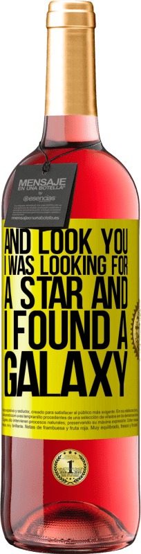 29,95 € Free Shipping | Rosé Wine ROSÉ Edition And look you, I was looking for a star and I found a galaxy Yellow Label. Customizable label Young wine Harvest 2024 Tempranillo