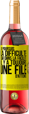 29,95 € Envoi gratuit | Vin rosé Édition ROSÉ Je poursuis la difficulté car dans la facilité il y a toujours une file d'attente Étiquette Jaune. Étiquette personnalisable Vin jeune Récolte 2024 Tempranillo