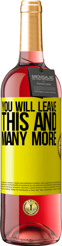 29,95 € 免费送货 | 桃红葡萄酒 ROSÉ版 您将离开此等等 黄色标签. 可自定义的标签 青年酒 收成 2025 Tempranillo