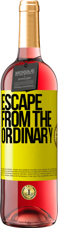 29,95 € Free Shipping | Rosé Wine ROSÉ Edition Escape from the ordinary Yellow Label. Customizable label Young wine Harvest 2023 Tempranillo