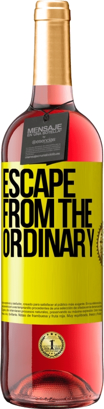 29,95 € Free Shipping | Rosé Wine ROSÉ Edition Escape from the ordinary Yellow Label. Customizable label Young wine Harvest 2024 Tempranillo