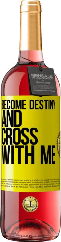 29,95 € Free Shipping | Rosé Wine ROSÉ Edition Become destiny and cross with me Yellow Label. Customizable label Young wine Harvest 2024 Tempranillo