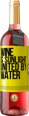 29,95 € Free Shipping | Rosé Wine ROSÉ Edition Wine is sunlight, united by water Yellow Label. Customizable label Young wine Harvest 2025 Tempranillo
