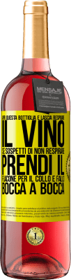 29,95 € Spedizione Gratuita | Vino rosato Edizione ROSÉ Apri questa bottiglia e lascia respirare il vino. Se sospetti di non respirare, prendi il flacone per il collo e fallo bocca Etichetta Gialla. Etichetta personalizzabile Vino giovane Raccogliere 2024 Tempranillo