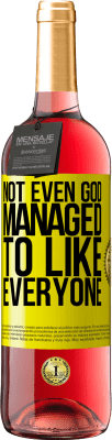29,95 € Free Shipping | Rosé Wine ROSÉ Edition Not even God managed to like everyone Yellow Label. Customizable label Young wine Harvest 2025 Tempranillo