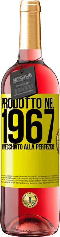 29,95 € Spedizione Gratuita | Vino rosato Edizione ROSÉ Prodotto nel 1967. Invecchiato alla perfezione Etichetta Gialla. Etichetta personalizzabile Vino giovane Raccogliere 2023 Tempranillo